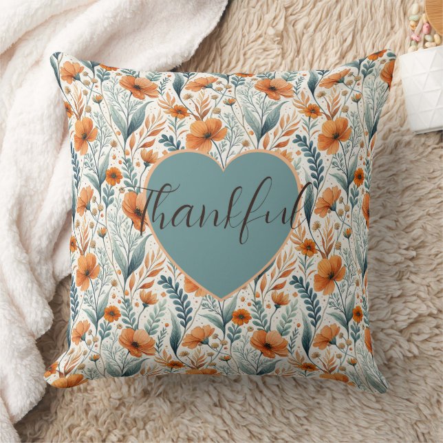 Almofada Cojín Decorativo Custom Wildflower Botanical Boho (Cobertor)