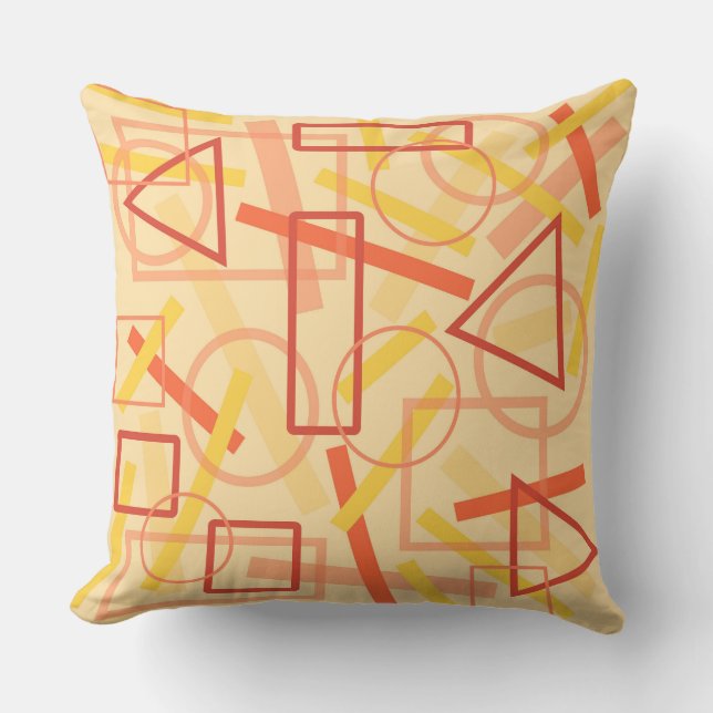 Almofada Cojín Decorativo Diseño de líneas rectas (Frente)