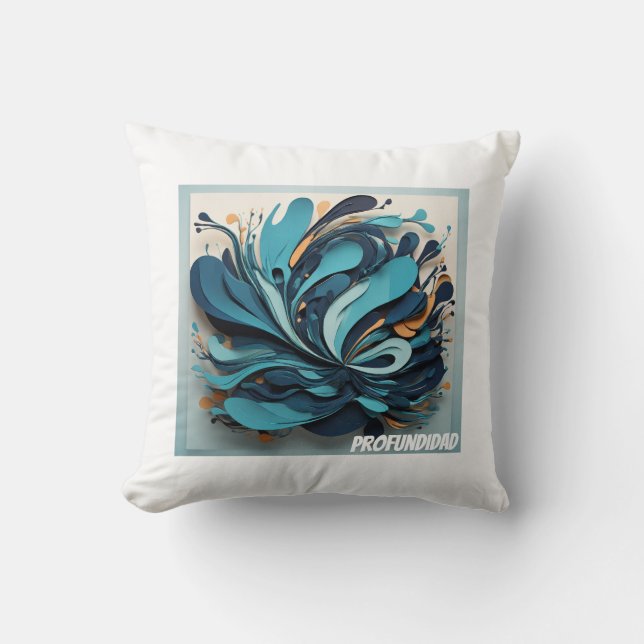 Almofada Cojín Decorativo Océano Profundo (Frente)