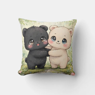 Almofada Cojín kawaii decorativo de dos ositos