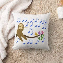 Almofada Colaboração musical: preguiça e aves T-Shirt