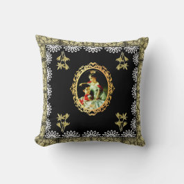 Almofada Colagem da safra Retro com rendas e flores