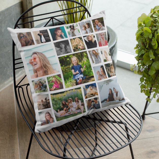 Almofada Colagem de 24 Fotos Personalizada (Criador carregado)