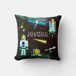 Almofada Colagem de Astronautas Divertidos Personalizada