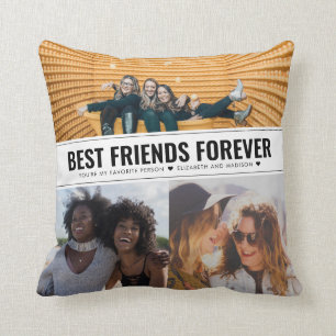 Almofada Colagem de Fotografias BFF 3 Modernas e Melhores A