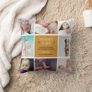 Almofada Colagem de Fotografias de Mamães e Mim Bonitas - D