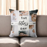 Almofada Colagem de Fotografias do Primeiro Dia de os pais<br><div class="desc">Celebre a alegria de um primeiro Dia de os pais novo papai com o Travesseiro decorativo de Colagem de Fotos "Primeiro Dia de os pais" 6, um presente sincero e personalizado. Este travesseiro decorativo personalizado apresenta uma bela colagem organizada de seis fotos acarinhadas, capturando momentos inesquecíveis de sua jornada até...</div>