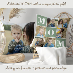 Almofada Colagem de Fotografias Múltiplas 7 Personalizadas