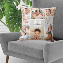 Colagem de Fotos da Família com Monograma Personal