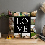 Almofada Colagem de Fotos da Família Love Personalizada<br><div class="desc">Travesseiro decorativo Personalizado de Colagem de Fotos da Família Love</div>