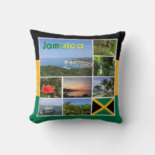 Almofada Colagem de Fotos da Jamaica