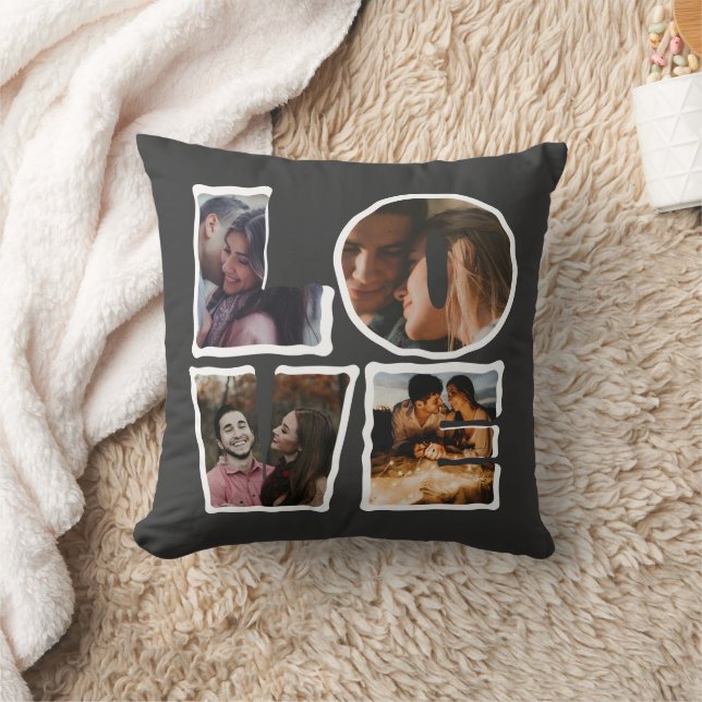 Almofada Colagem de Fotos de AMOR Personalizada Dia dos Nam (Cobertor)