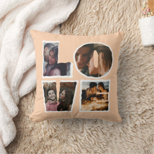 Almofada Colagem de Fotos de AMOR Personalizada Presente Ro