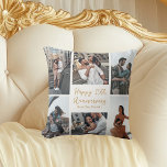 Almofada Colagem de Fotos de Aniversário Personalizada Mode<br><div class="desc">Almofada de colagem de fotos personalizável e elegante para o seu marido,  esposa,  namorada ou namorado no seu aniversário. Adicione 6 das suas fotos favoritas do relacionamento,  noivado ou casamento e encomende como um presente romântico para o seu parceiro. Um presente personalizado lindo cheio de memórias.</div>