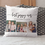 Almofada Colagem de Fotos de Avô Poppy<br><div class="desc">Celebrar o teu papa com o Travesseiro decorativo de Colagem Fotográfica do Avô Povô. Este saque personalizado apresenta uma bela coleção de fotos queridas, capturando momentos especiais com seus netos. Feito com materiais de alta qualidade, adiciona um toque na moda e sentimental a qualquer espaço, perfeito para exibição em uma...</div>