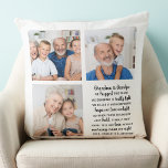Almofada Colagem de Fotos de Avós Personalizados<br><div class="desc">Celebre seus avós com um travesseiro personalizado de colagem de fotos. Este travesseiro único de avós é o presente perfeito, seja um aniversário, um dia de avós ou um Natal. Esperamos que o seu travesseiro especial de manutenção se torne um tesouro nos próximos anos. . "Nós abraçamos esse travesseiro, apertamos...</div>