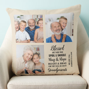 Almofada Colagem de Fotos de Avós Personalizados