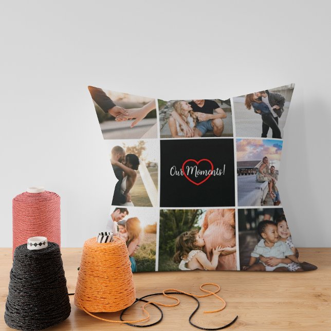 Almofada Colagem de Fotos de Trendy (Criador carregado)