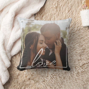 Almofada Colagem de Fotos e Texto Personalizada