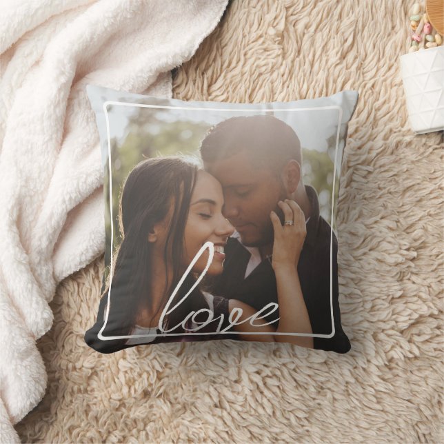Almofada Colagem de Fotos e Texto Personalizada (Cobertor)
