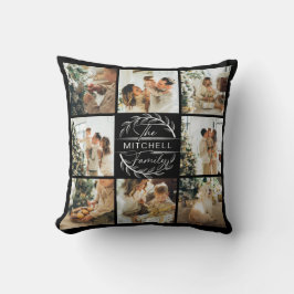 Almofada Colagem de Fotos Moderna Simples da Família | Pres