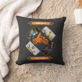 Almofada Colagem de Fotos Personalizada de Motociclista