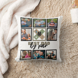 Almofada Colagem de Fotos Personalizada do Dia dos Pais Mel