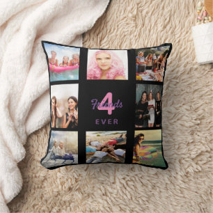 Almofada Colagem de fotos personalizada dos melhores amigos