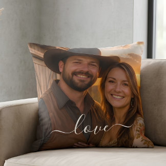 Almofada Colagem de Fotos Personalizadas com Foto e Texto