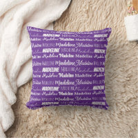 Colagem de Nome Personalizável Roxo bonito