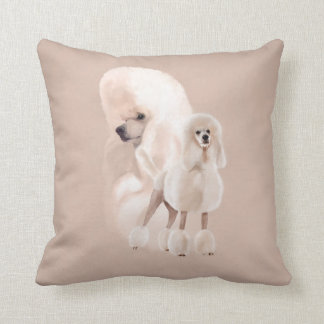 Almofada Colagem de Pastel Branco Elegante