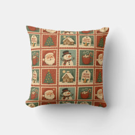 Almofada Colagem do Carimbo de Natal Retroativo