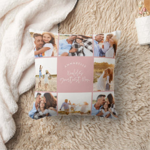 Almofada Colagem fotográfica - dia de as mães moderno femin