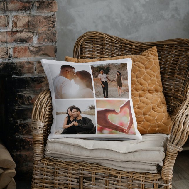 Almofada Colagem Personalizada de 5 Fotos Personalizada (Criador carregado)