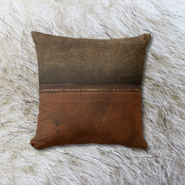 Almofada Colar Para Cima, Tan Faux Leather