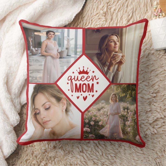 Almofada Colar Personalizado com Colagem de Fotos da Mãe Ra (Cobertor)