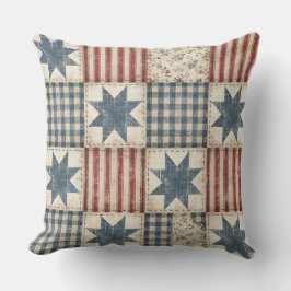 Almofada Colcha de Retalhos Americana Rústica