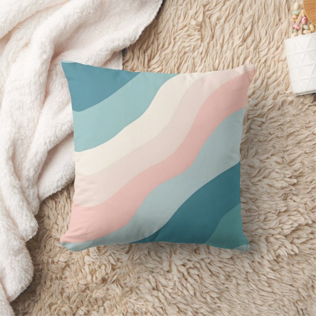 Almofada Coleção Absoluta Moderna Rosa Bege Menta (Cobertor)
