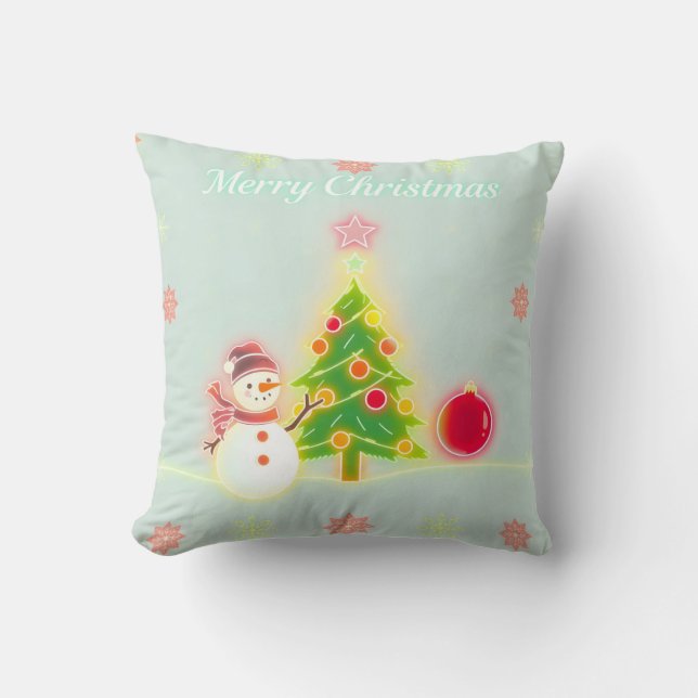 Almofada Coleção de Férias do Natal Neon Trendy (Frente)