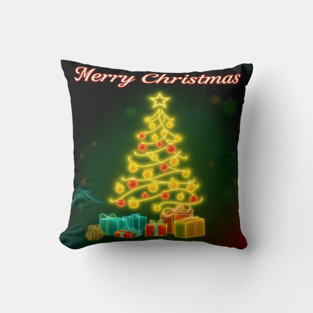 Almofada Coleção de Férias Neon da Trendy de Natal (Frente)