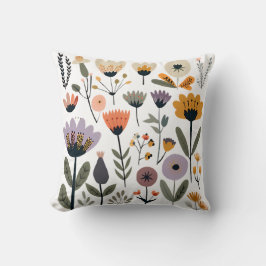 Almofada Coleção de flores vetoriais