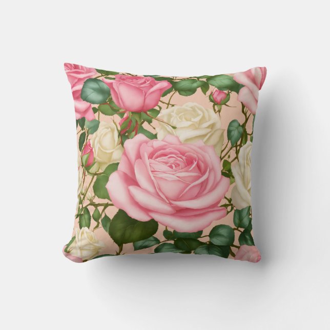 Almofada Coleção de Travesseiros Luxe da lavanda de Rosa (Frente)