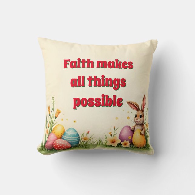 Almofada Coleção Popular do Pequeno Coelho páscoa (Frente)