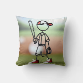 Almofada Coletor de Baseball com Figura Fixa com tênis verm