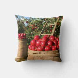 Almofada Colheita de maçã vermelha de cena de orquídea