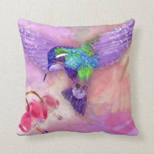 Almofada Colibri roxo mágico