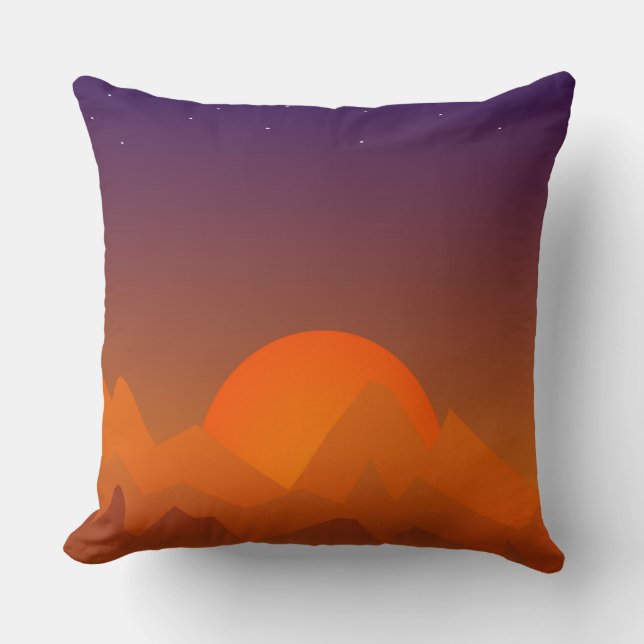 Almofada Colinas em Descanso Paisagem no Sudoeste (Frente)