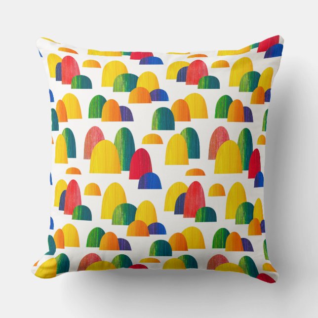 Almofada Colinas Pintadas - Branco (Frente)