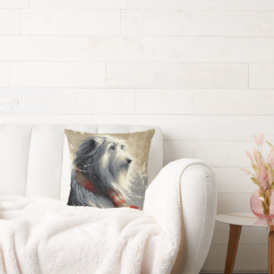 Almofada Collie Com Flecha De Inverno Com Flecha