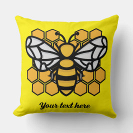 Almofada colmeia de abelha editável
